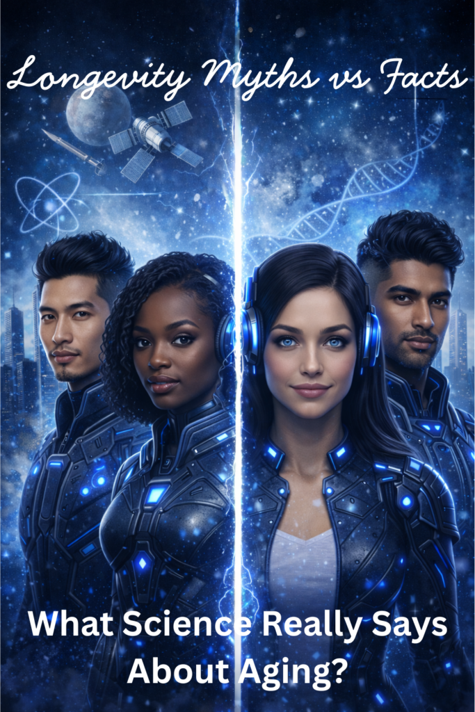 futuristic people defying longevity myths